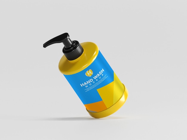 Liquid hand wash spray mockup