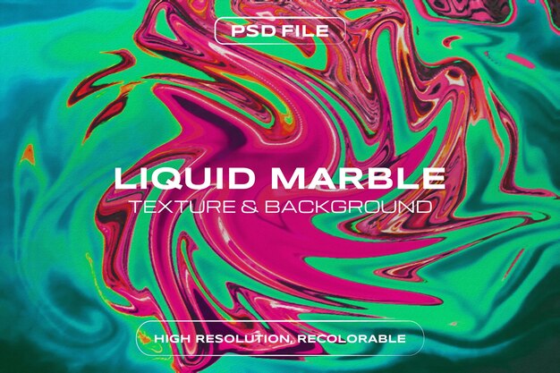 PSD liquid marble background