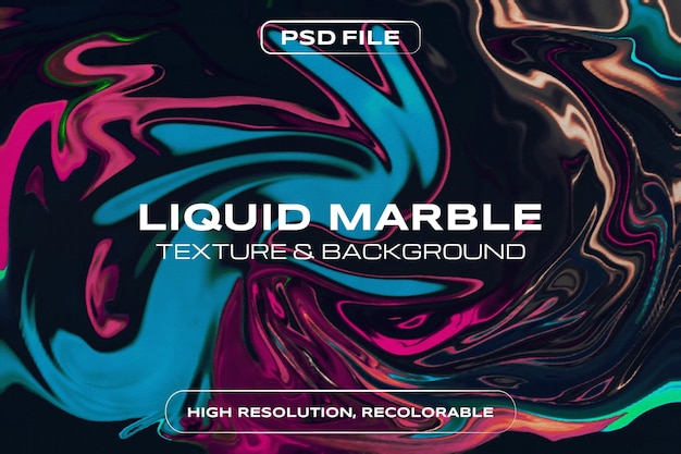 PSD liquid marble background