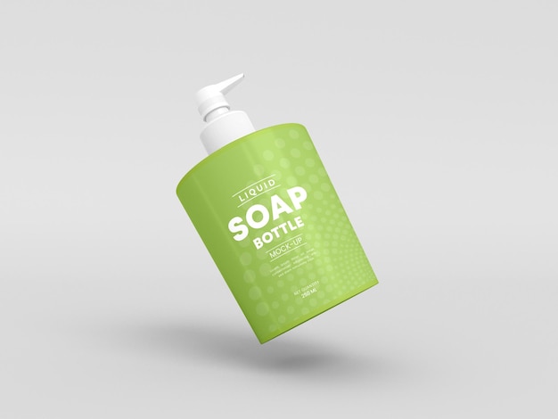 Liquid Soap Dispenser Bottle Mockup