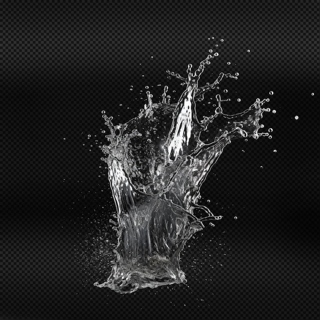 PSD liquid splash transparent effect