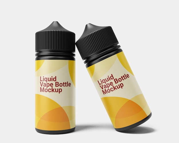 PSD liquid vape dropper bottle mockup