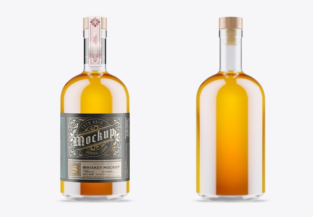 Liquor Glass Bottle Mockup