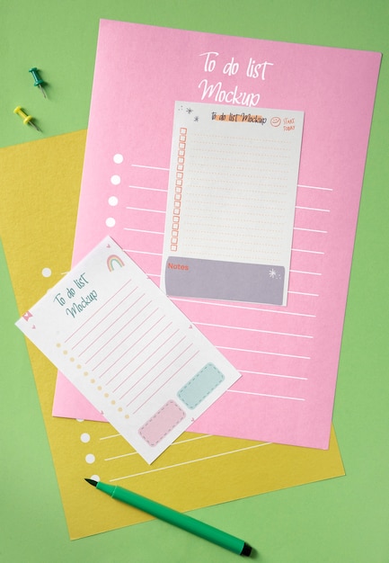 To do list mockup design