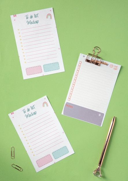 To do list mockup design