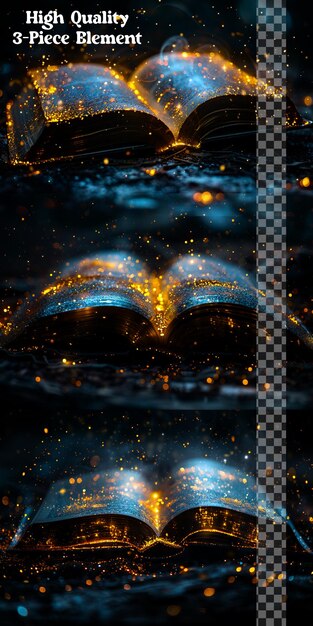 PSD listen to the whispers of wisdom with a glowing effect on transparent background