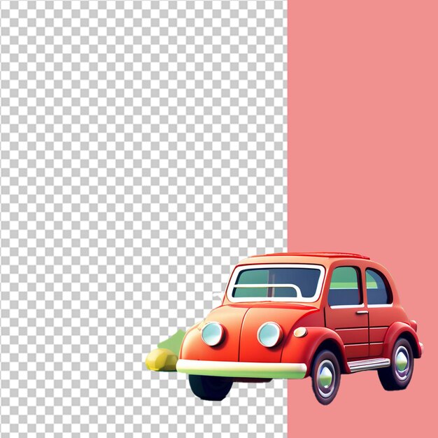 PSD little car wooden toy icon