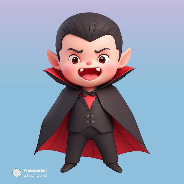 Little Vampire 3D Illustration