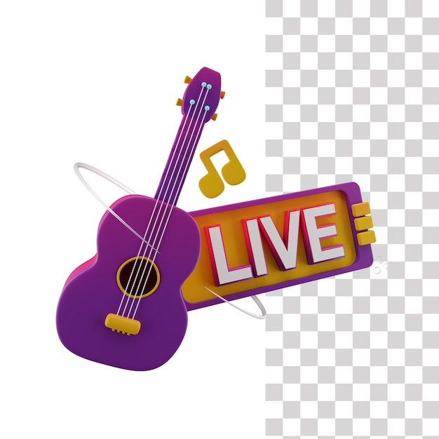 Live Guitar Show 3D Icon