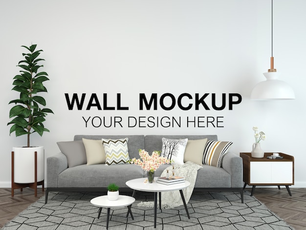 Living Room Interior House Mockup