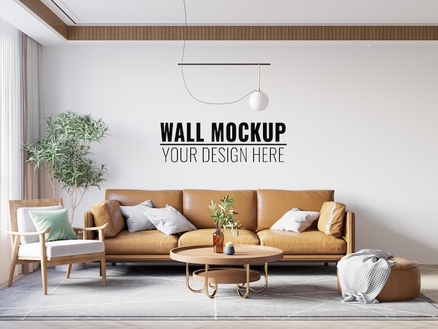 Living Room Wall Mockup