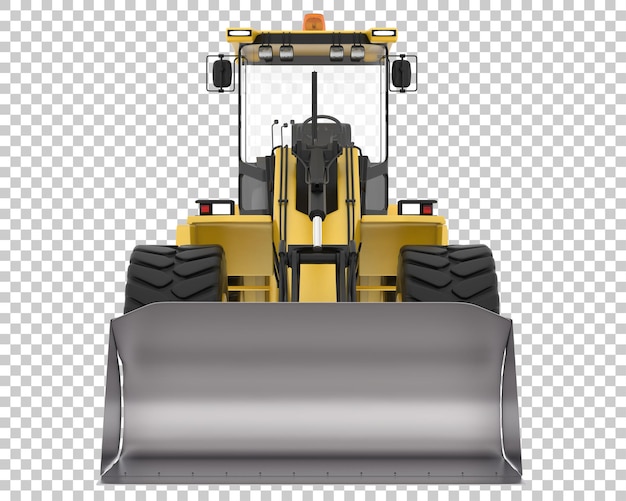 Loader on transparent background 3d rendering illustration