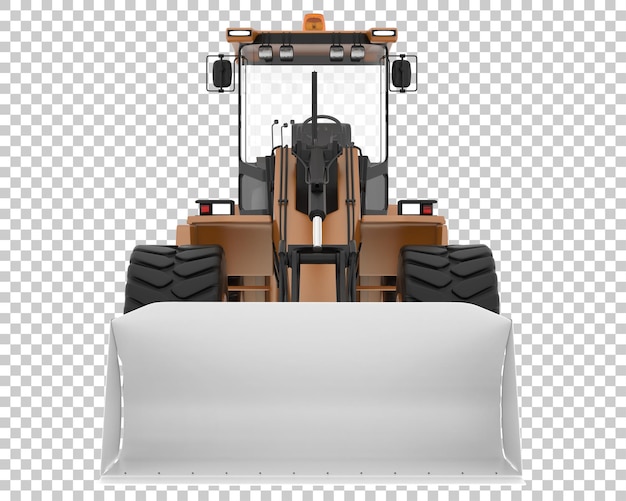 Loader on transparent background 3d rendering illustration