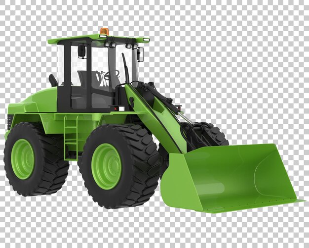 Loader on transparent background 3d rendering illustration