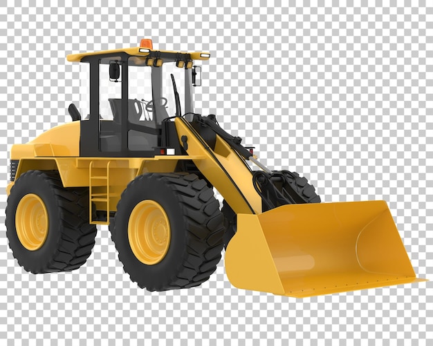 Loader on transparent background 3d rendering illustration