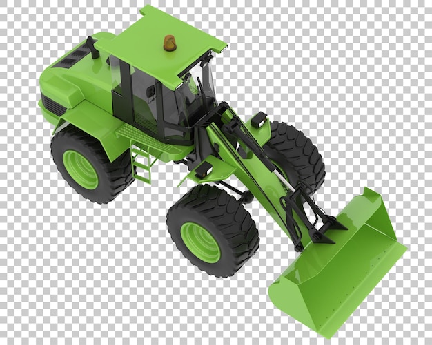 Loader on transparent background 3d rendering illustration