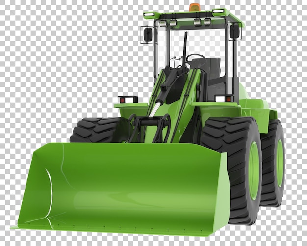 Loader on transparent background 3d rendering illustration