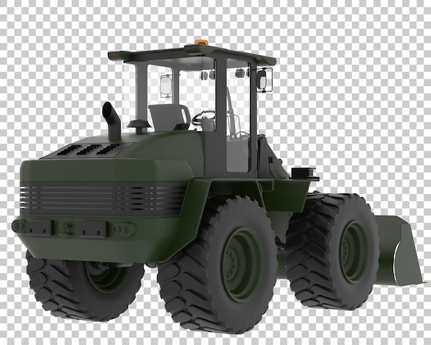 Loader on transparent background 3d rendering illustration