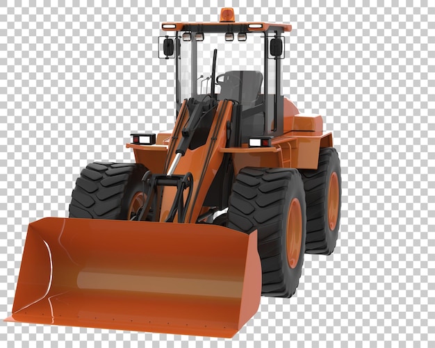 Loader on transparent background 3d rendering illustration