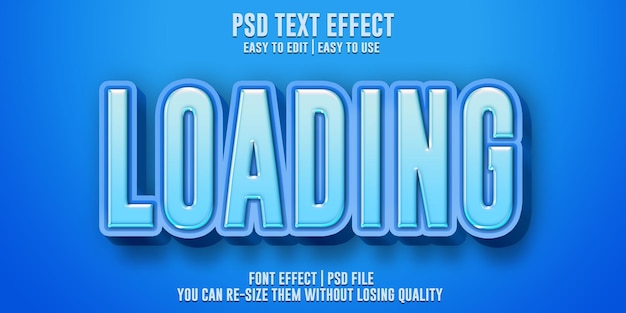 Loading text effect style