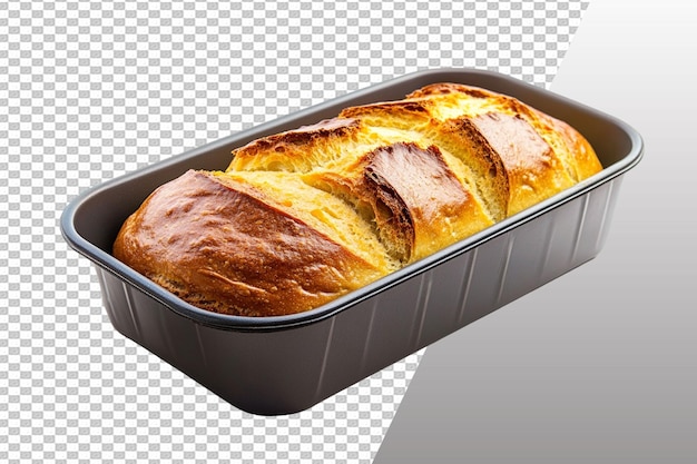 PSD loaf pan isolated on transparent background