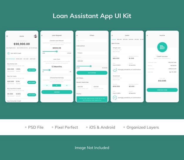 Loan Assistant App UI Kit