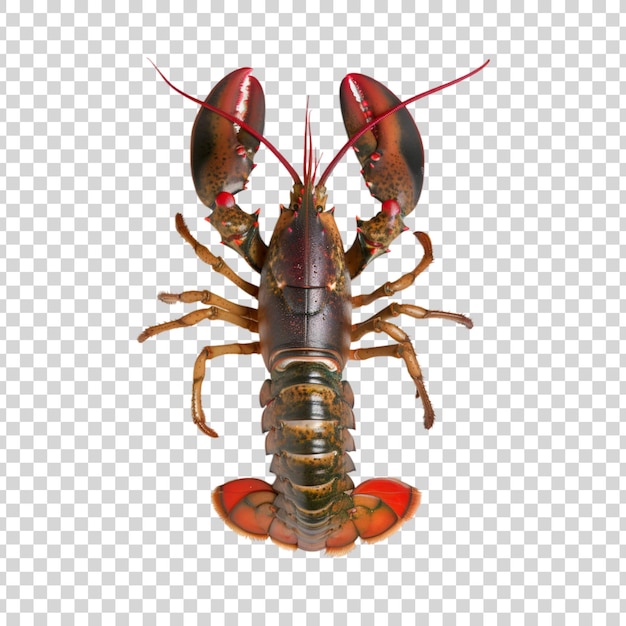 PSD a lobster on a transparent background