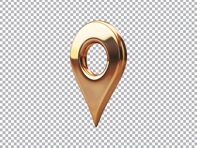 Location sign isolated on transparent background