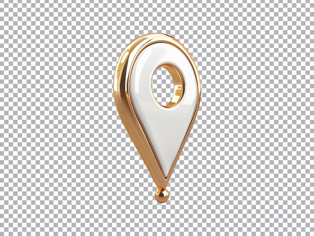 Location sign isolated on transparent background