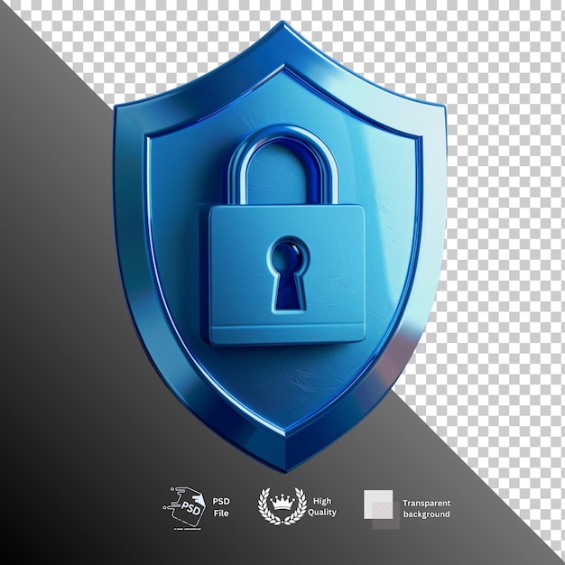 Lock isolated on transparent background