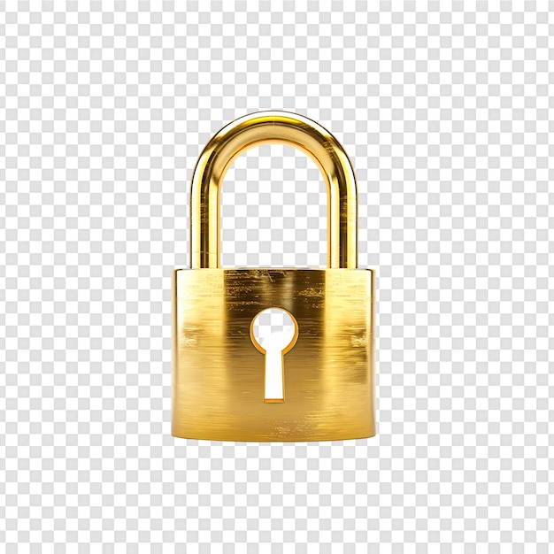 Lock isolated on transparent background