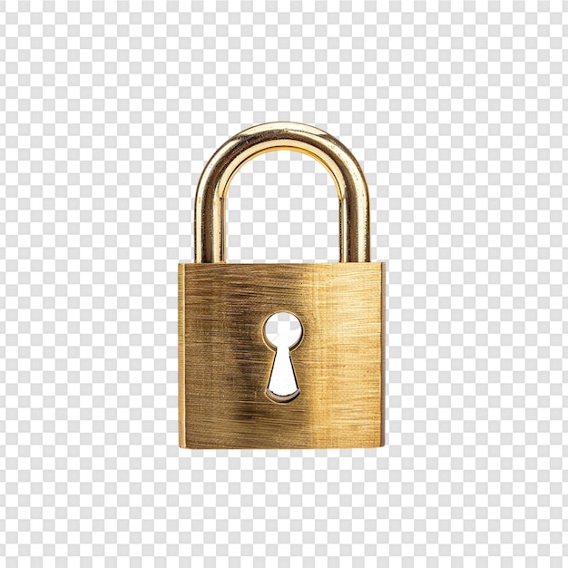 Lock isolated on transparent background