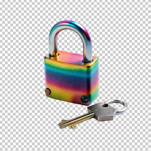 Lock isolated on transparent background