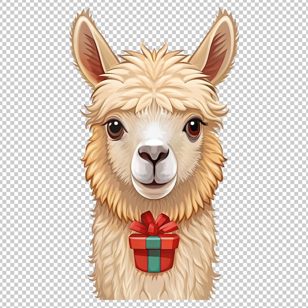 PSD logo alpaca alpaca icon alpaca head vector on transparent background