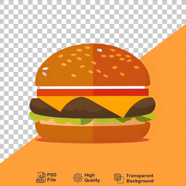 a logo burger template on transparent background