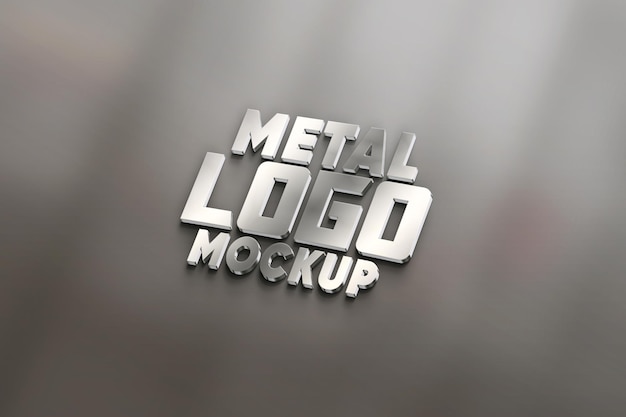 a logo for metal artist made by metal artist 3d metallic logo mockup