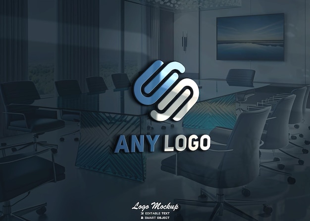 PSD logo mockup branding