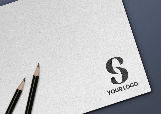 Logo Mockup Drawn in Pencil