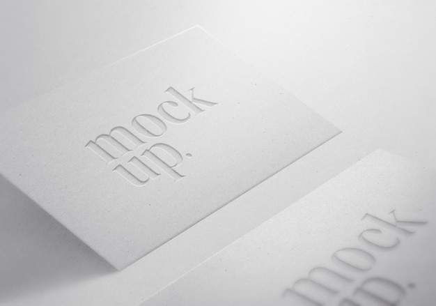 Logo mockup minimal