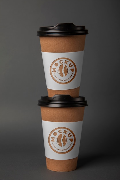 Logo mockup on paper cup