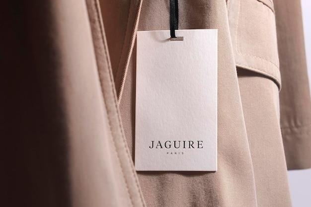 Logo Mockup Tag Luxury Coat