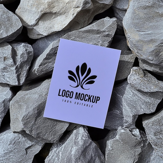 Logo mockup with business card