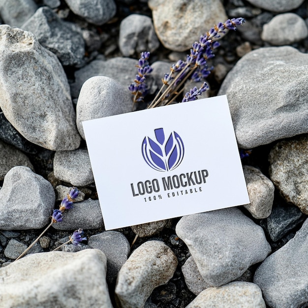 Logo mockup with business card