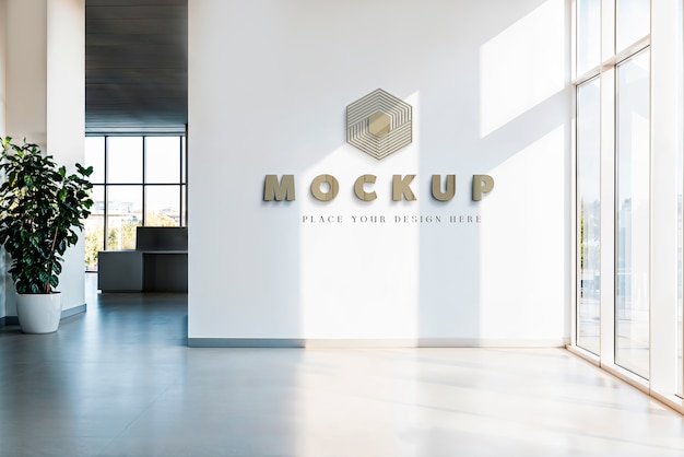 PSD logo office mockup design