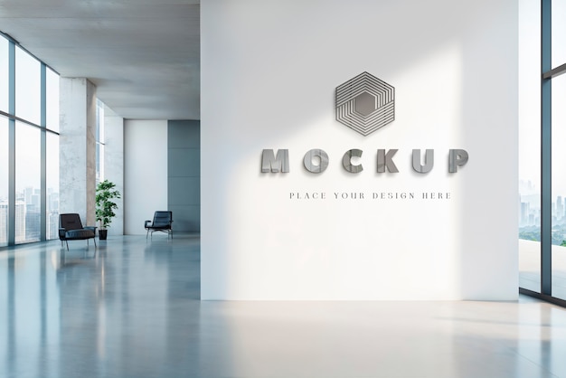 PSD logo office mockup design