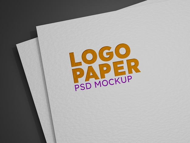 Logo Paper Mockup