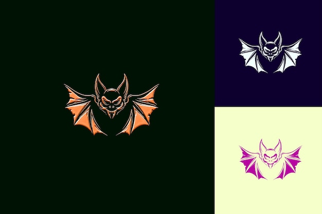 PSD the logo for the three bats is a black background