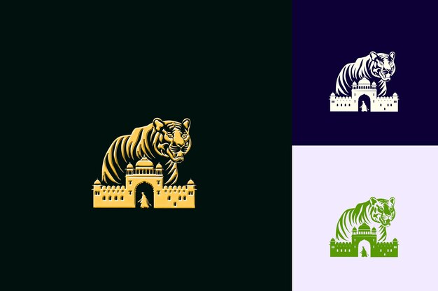 PSD a logo for a tiger that has the word tiger on it