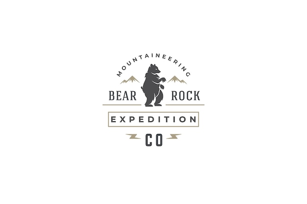 PSD logotype designed for mountaineering expedition company