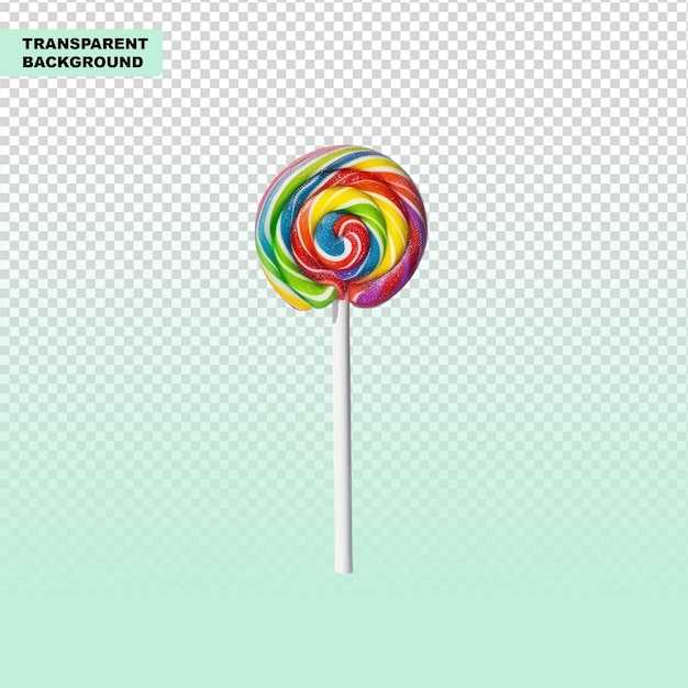 Lollipop isolated on transparent background